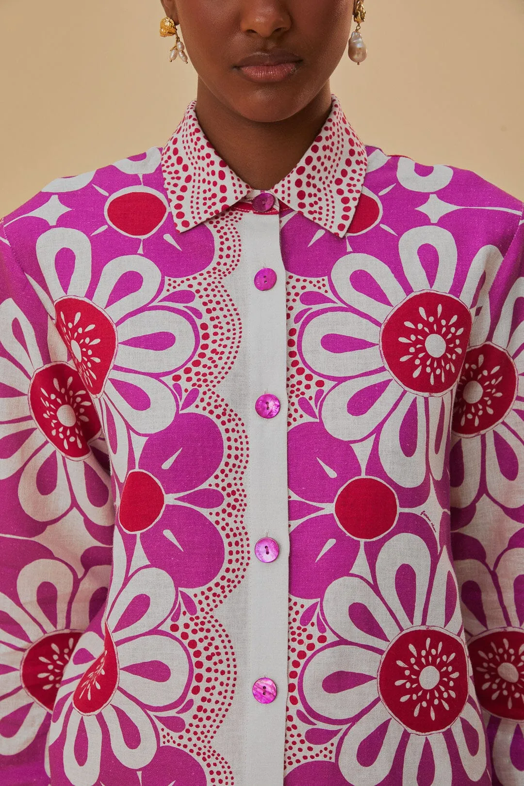 Off-White Maia Shirt sold by FARM Rio product image thumbnail 3