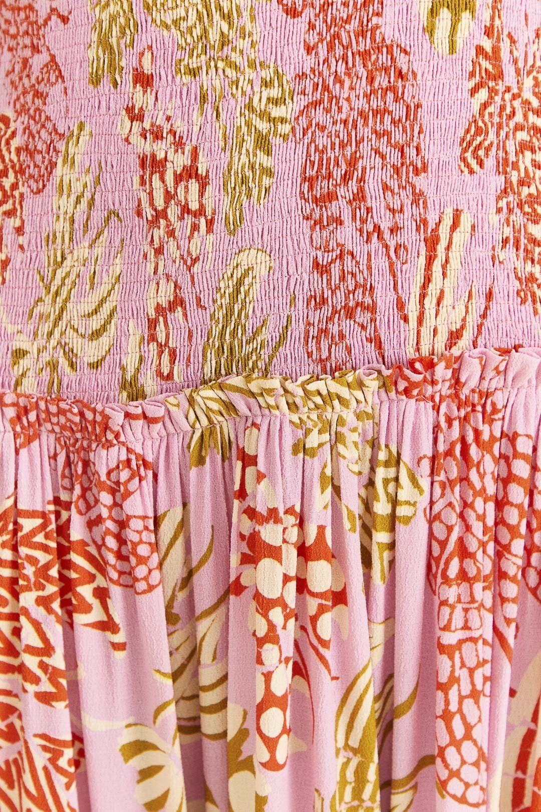 Pink Mixed Lobsters Midi Dress sold by FARM Rio product image thumbnail 6