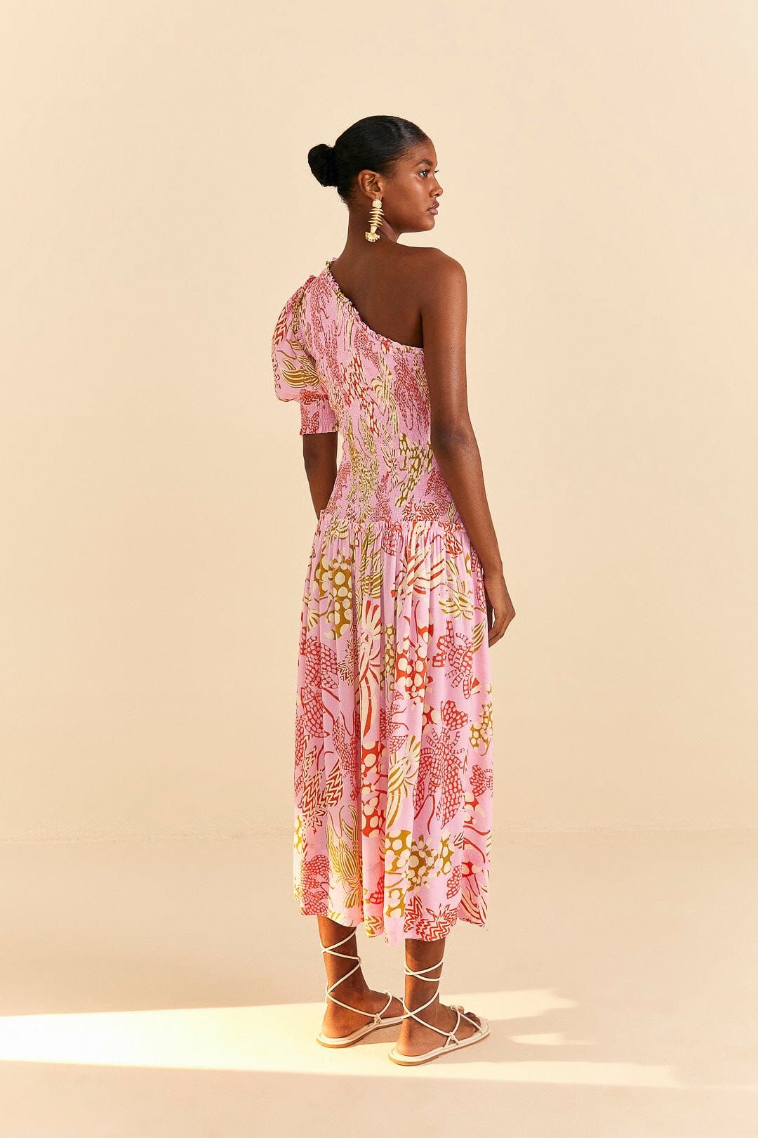 Pink Mixed Lobsters Midi Dress sold by FARM Rio product image thumbnail 2