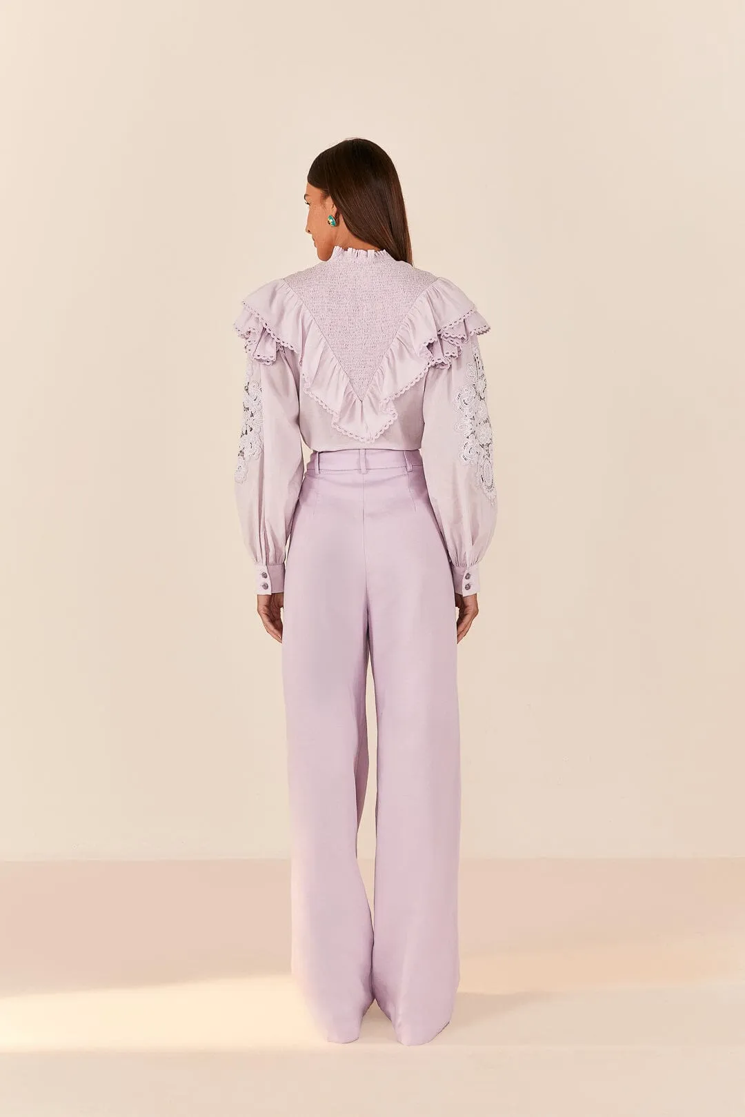 Lilac Low Waisted Pants sold by FARM Rio product image thumbnail 3