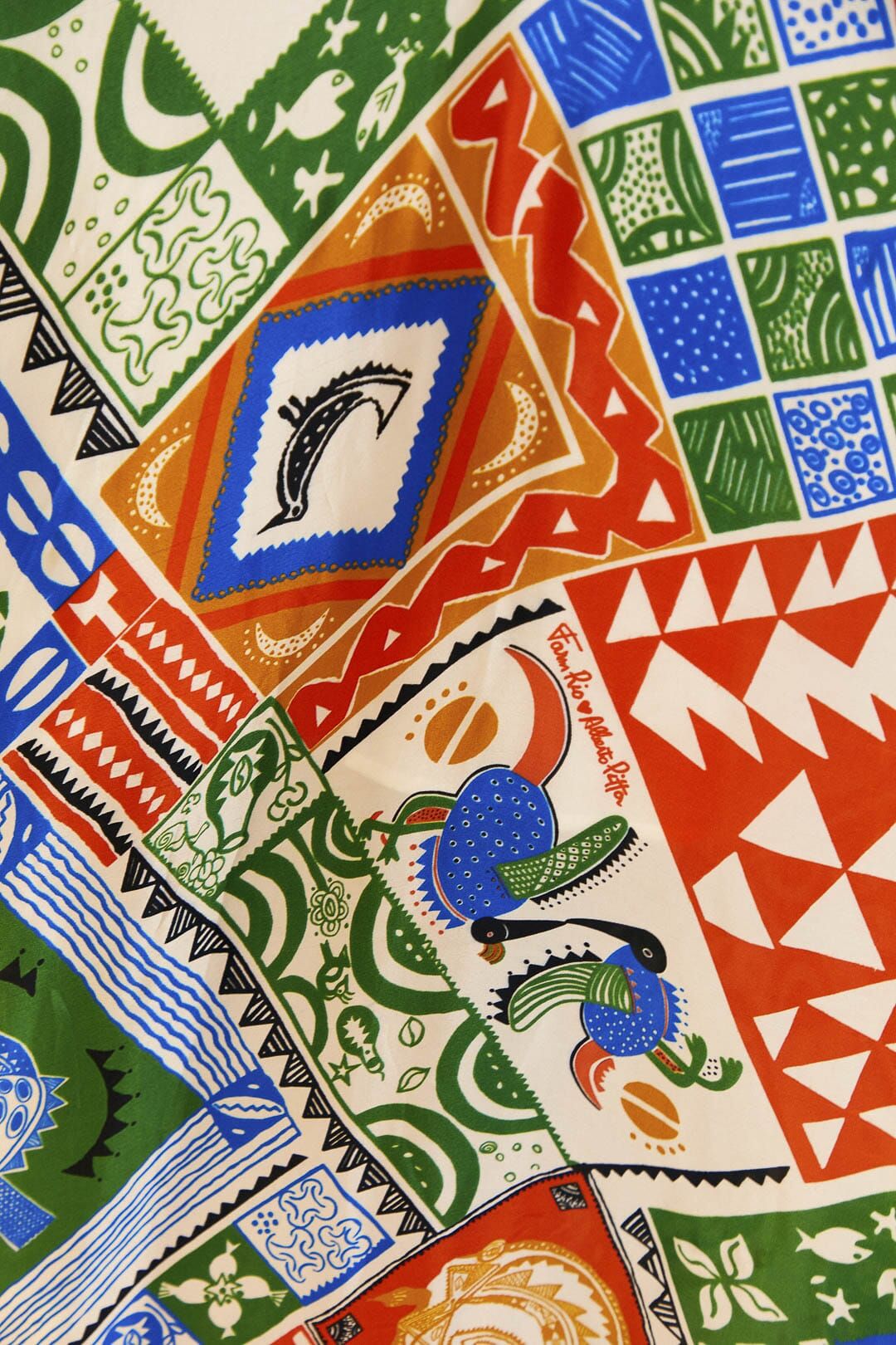 Off-White Pitta Colors Maxi Dress sold by FARM Rio product image thumbnail 5