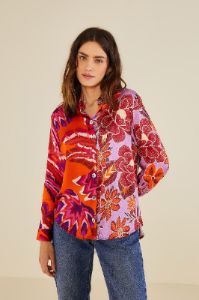 Lilac Mixed Prints Shirt sold by FARM Rio