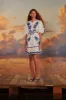 White Richelieu Euroflax™ Premium Linen Mini Dress sold by FARM Rio