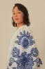 White Richelieu Euroflax™ Premium Linen Mini Dress sold by FARM Rio