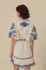 White Richelieu Euroflax™ Premium Linen Mini Dress sold by FARM Rio