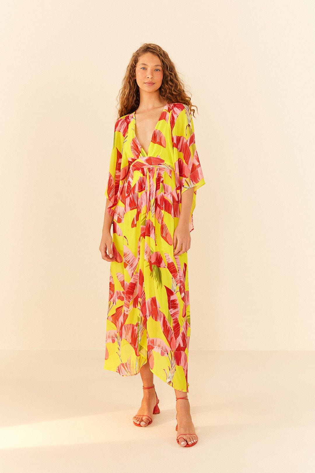 Lime Sweet Jungle Kaftan Dress sold by FARM Rio product image thumbnail 4