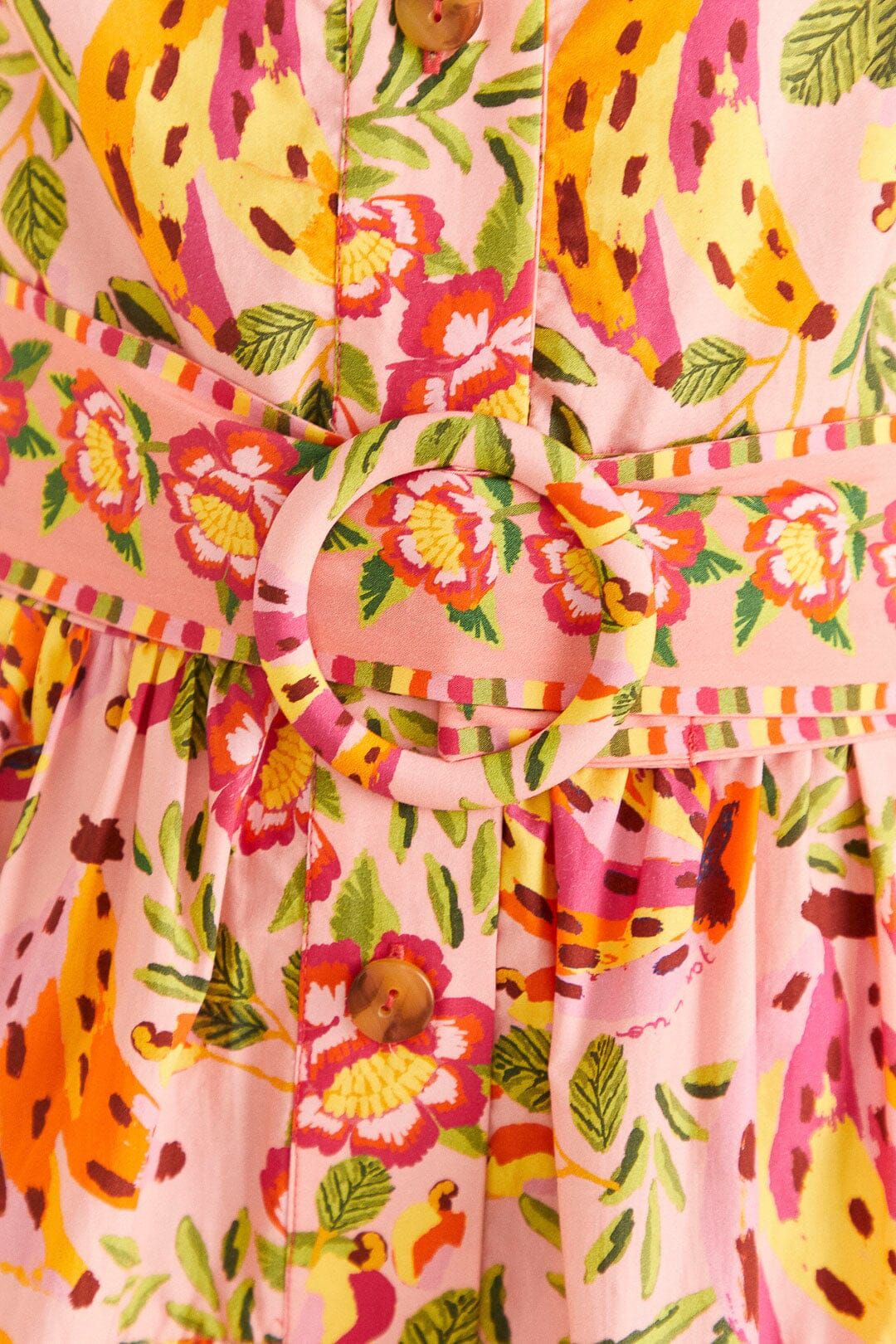 Pink Painted Bananas Organic Cotton Mini Dress sold by FARM Rio product image thumbnail 5