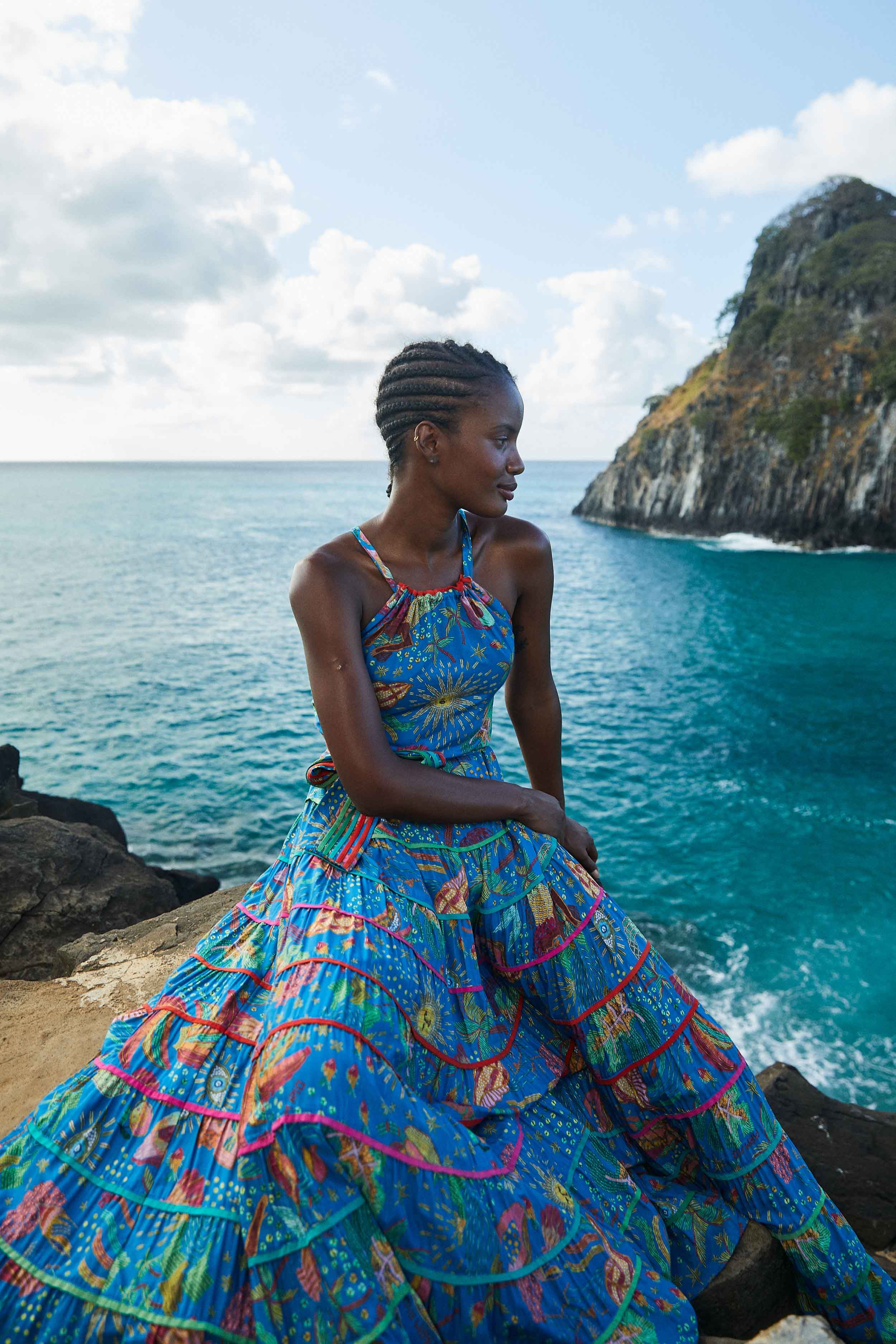 Blue Ocean Stories Maxi Dress | Parallel