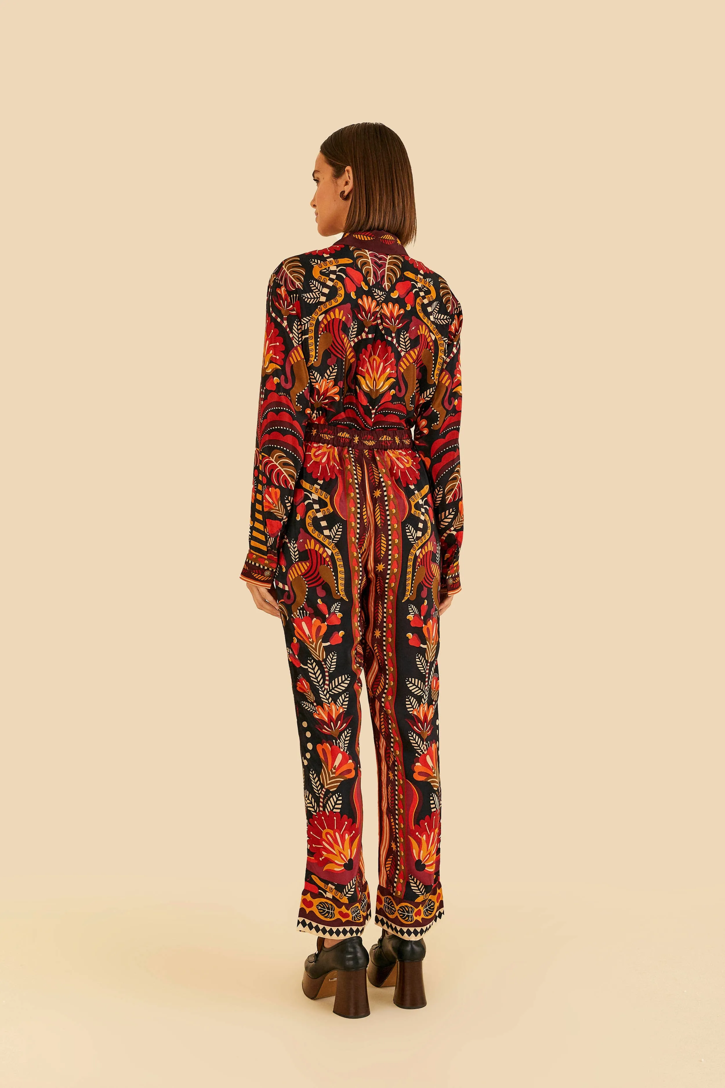 Red Nature Beauty Scarf Pants sold by FARM Rio product image thumbnail 5