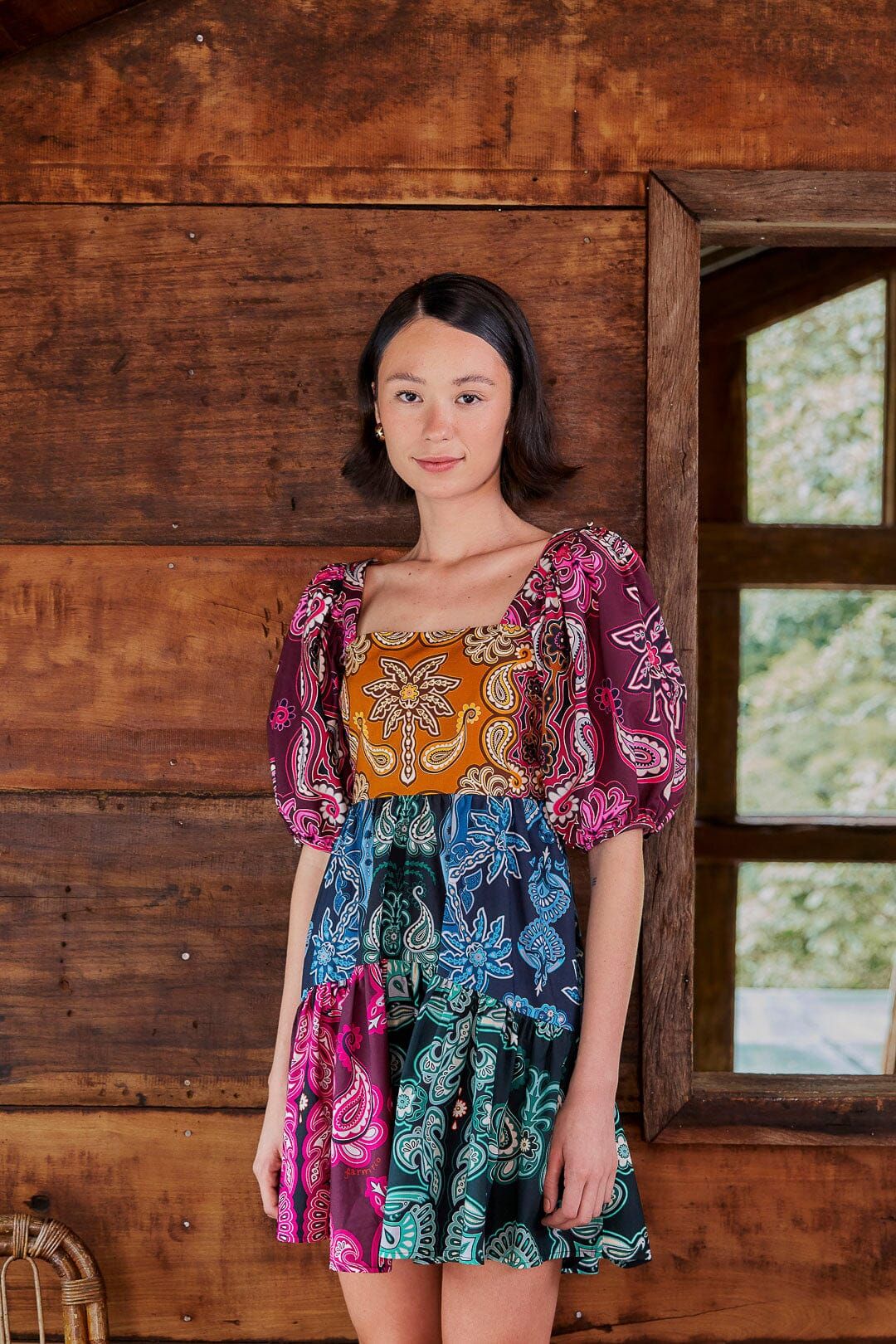 Multicolor Sweet Mermaids Short Sleeve Mini Dress sold by FARM Rio product image thumbnail 2