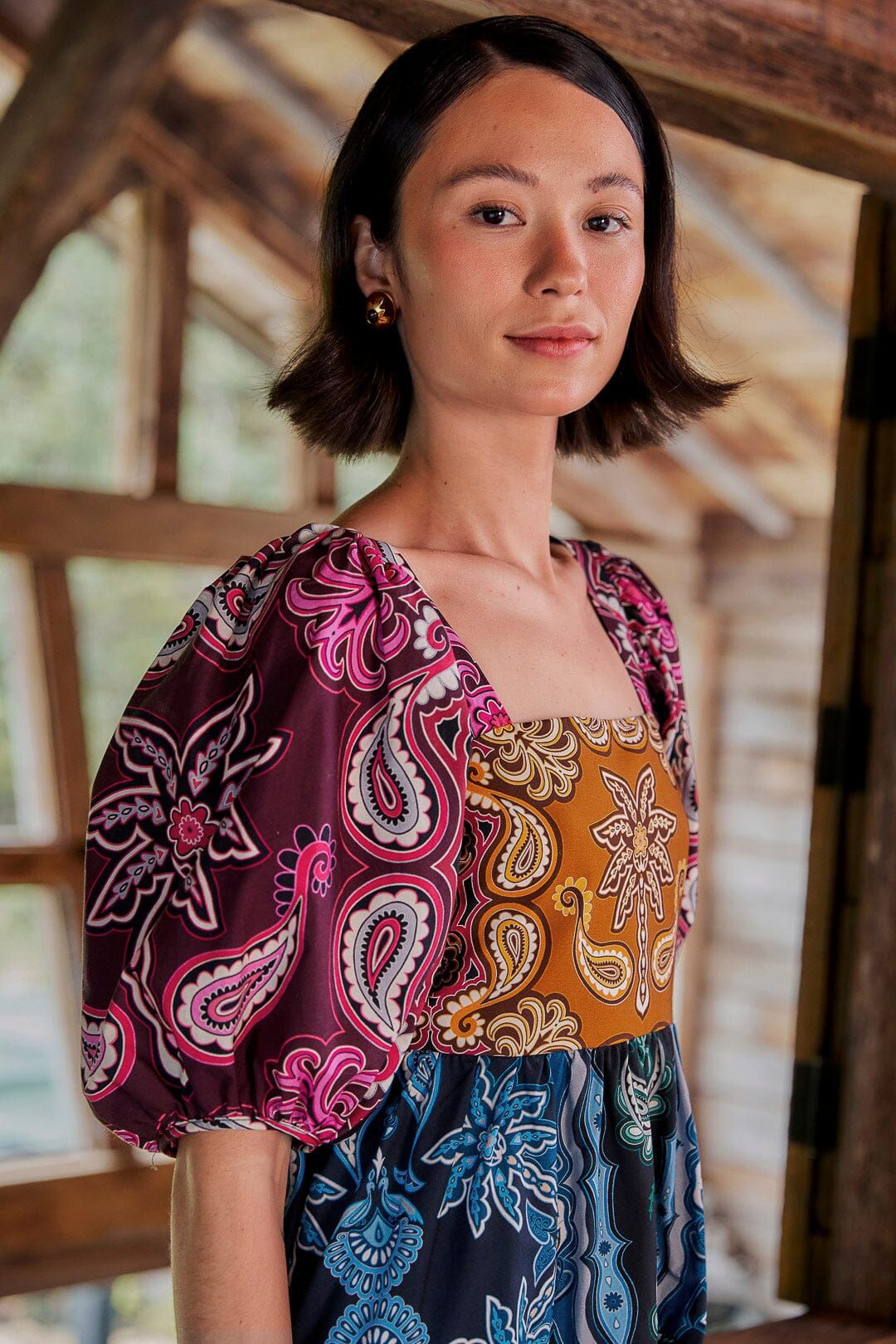 Multicolor Sweet Mermaids Short Sleeve Mini Dress sold by FARM Rio product image thumbnail 3