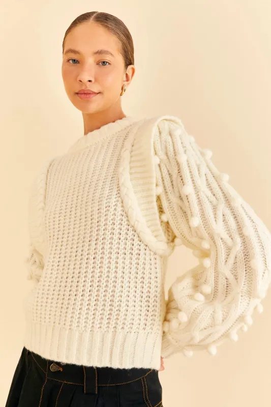 Off-White Braided Sweater sold by FARM Rio