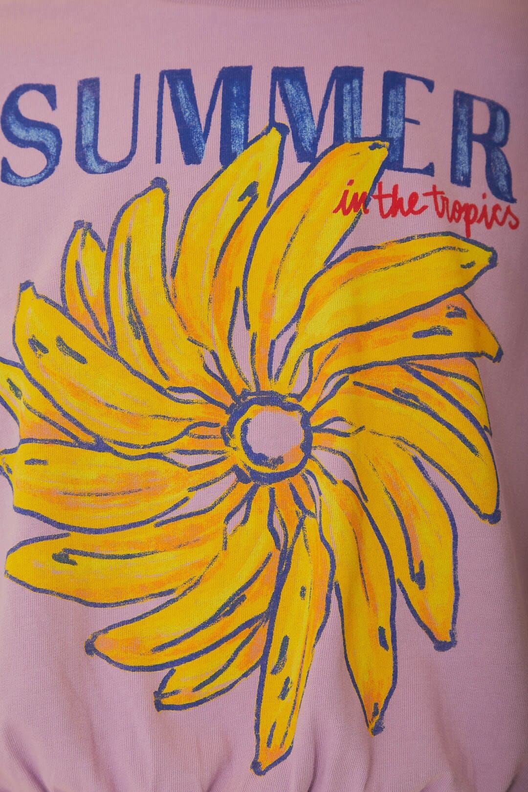 Lilac Summer In The Tropics Shoulder Pad Organic Cotton T-Shirt sold by FARM Rio product image thumbnail 4