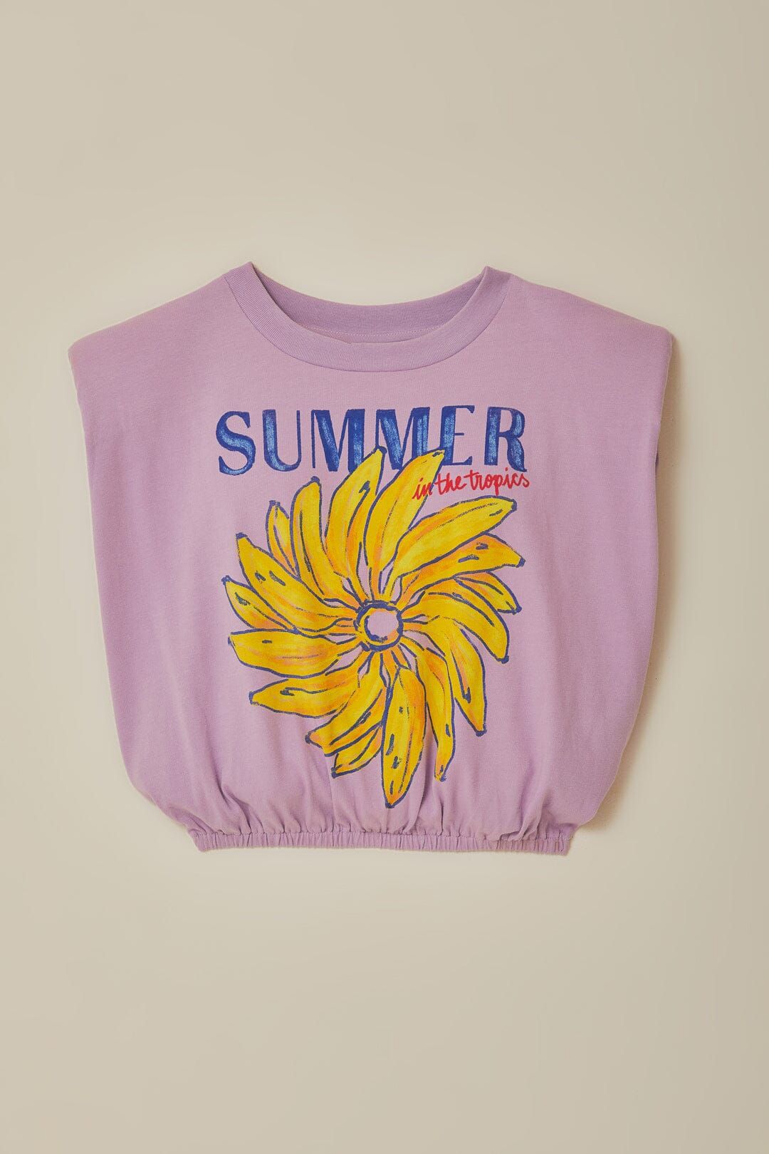 Lilac Summer In The Tropics Shoulder Pad Organic Cotton T-Shirt sold by FARM Rio product image thumbnail 5