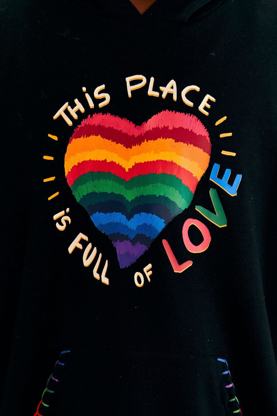 Black Full Of Love Sweatshirt sold by FARM Rio product image thumbnail 4