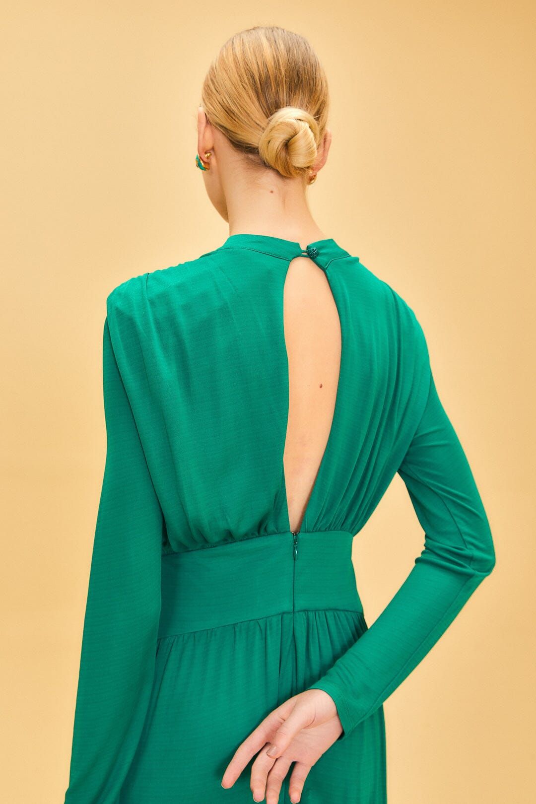 Emerald High Neck Maxi Dress sold by FARM Rio product image thumbnail 5