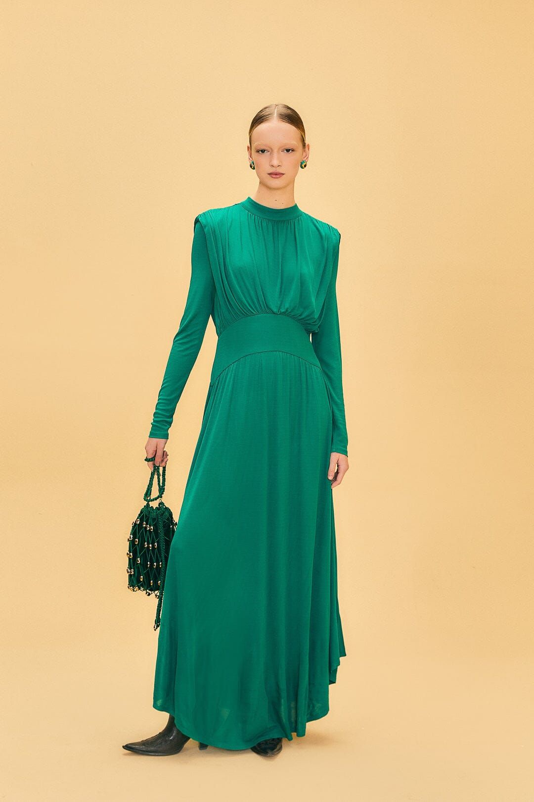 Emerald High Neck Maxi Dress sold by FARM Rio