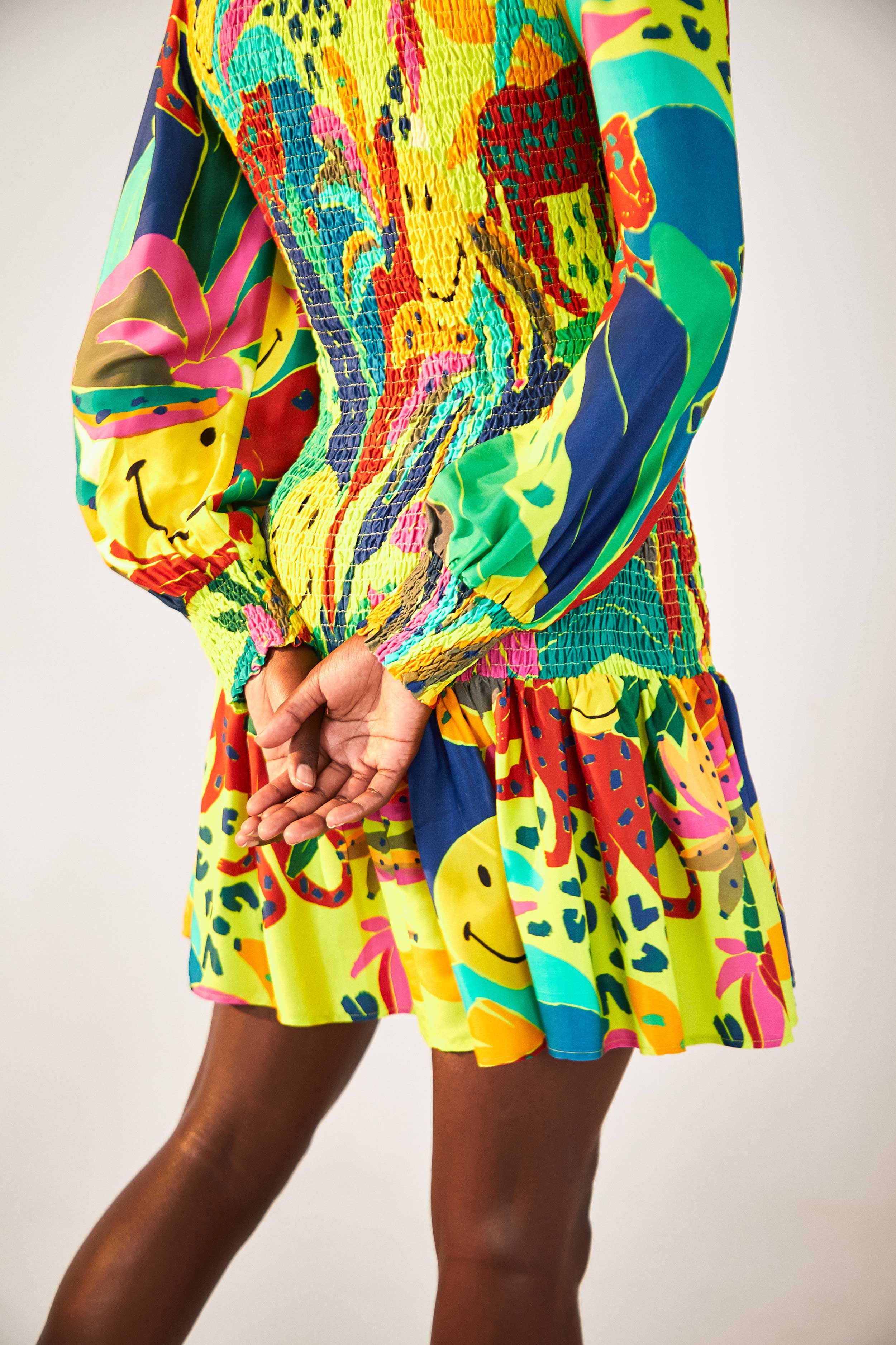 Leopards Jungle Smiley® Mini Dress sold by FARM Rio product image thumbnail 5