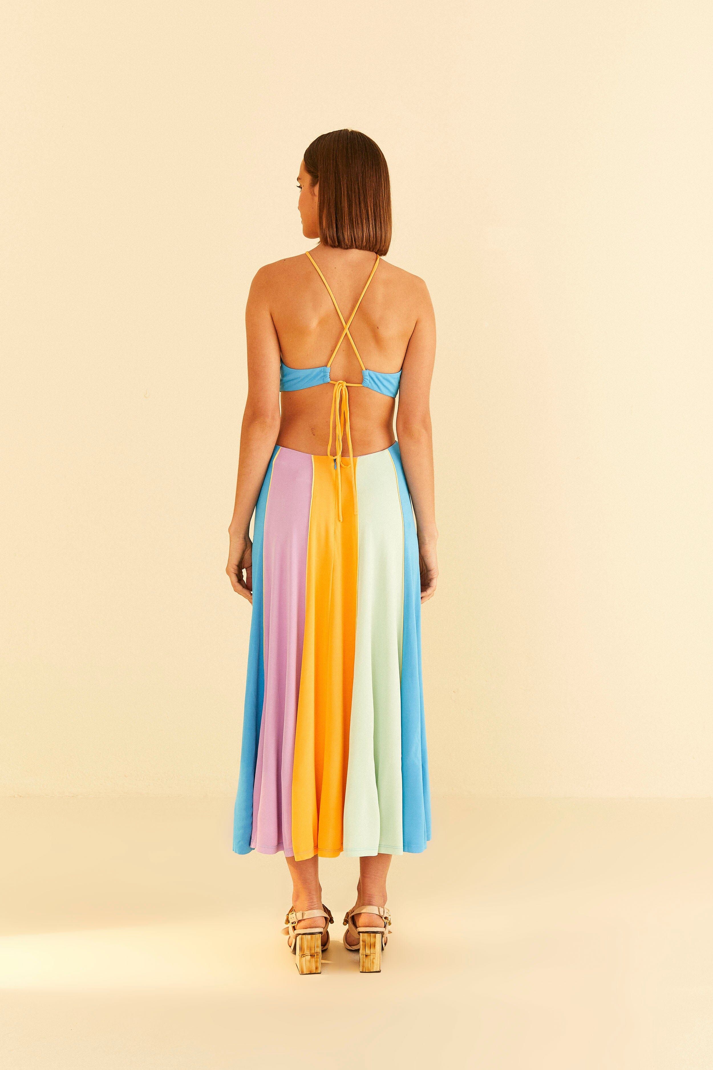 Color Blocking Sleeveless Maxi Dress sold by FARM Rio product image thumbnail 3