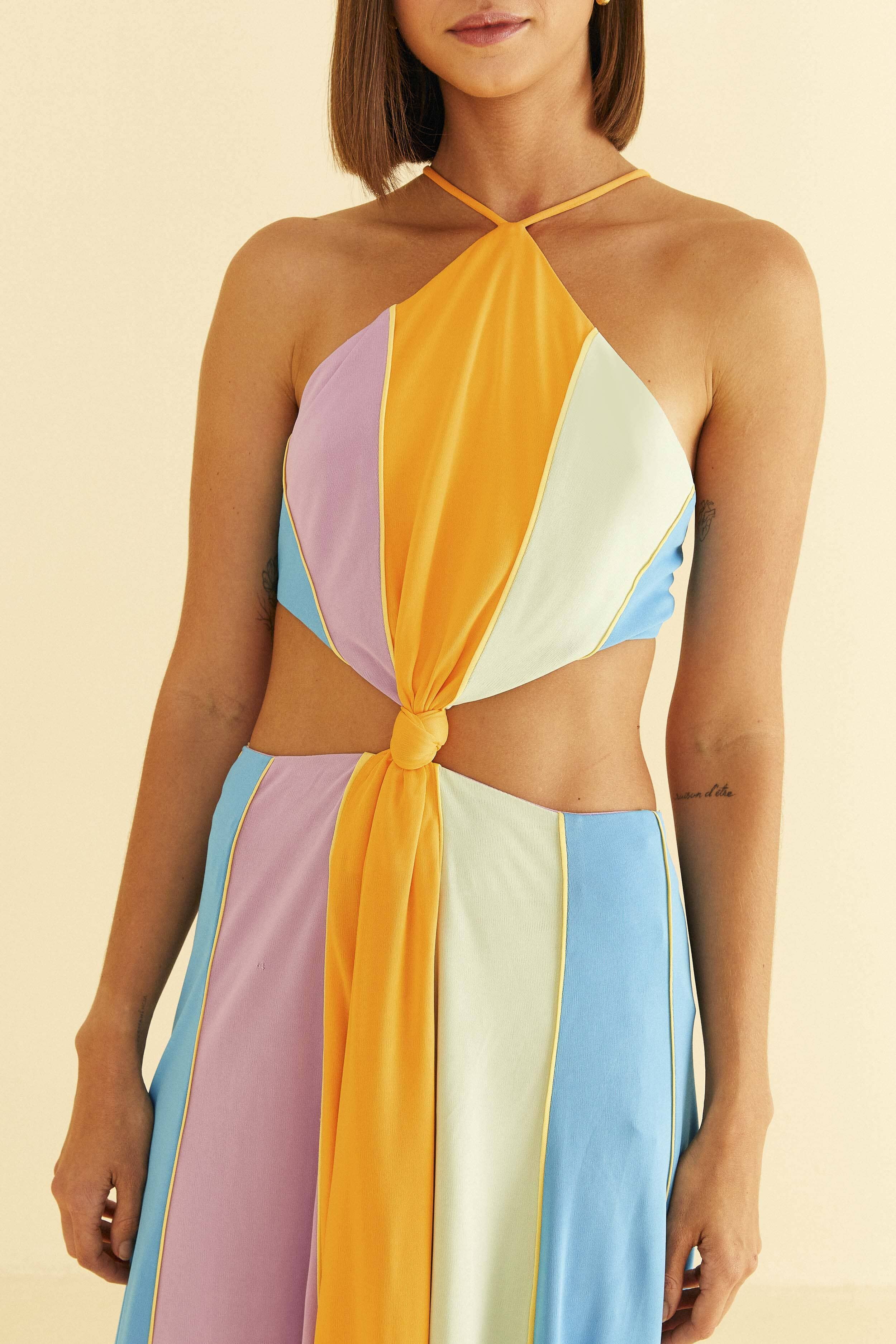 Color Blocking Sleeveless Maxi Dress sold by FARM Rio product image thumbnail 2