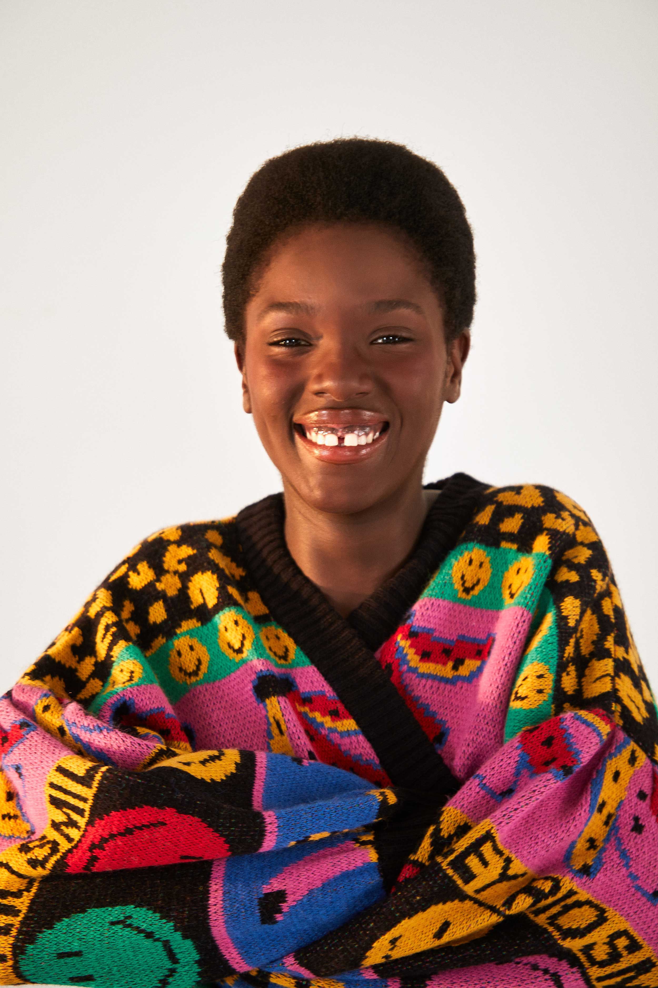 Graphic Elements Ainika Smiley® Cardigan sold by FARM Rio product image thumbnail 5