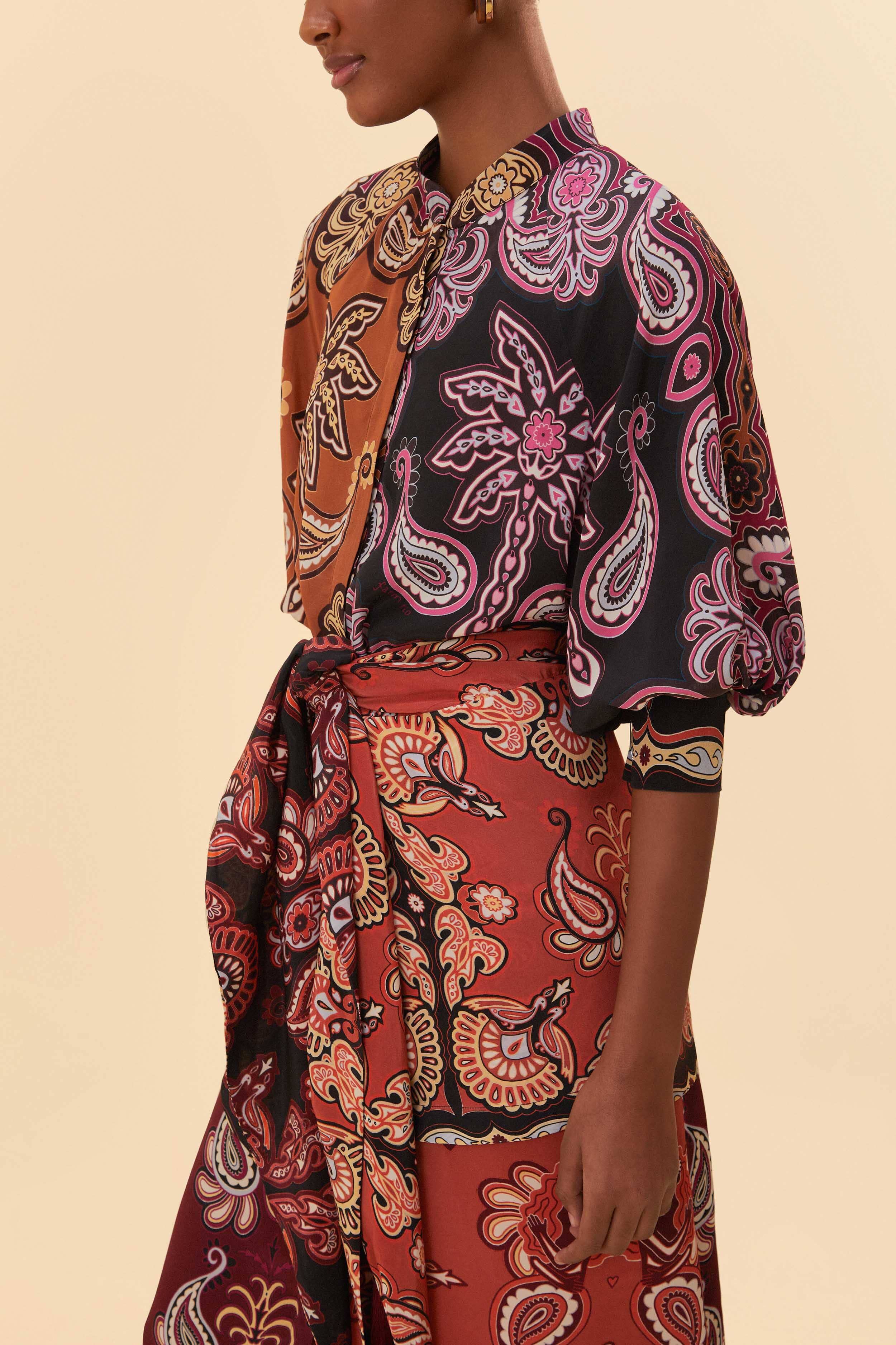 Black Sweet Mermaids Midi Dress sold by FARM Rio product image thumbnail 3