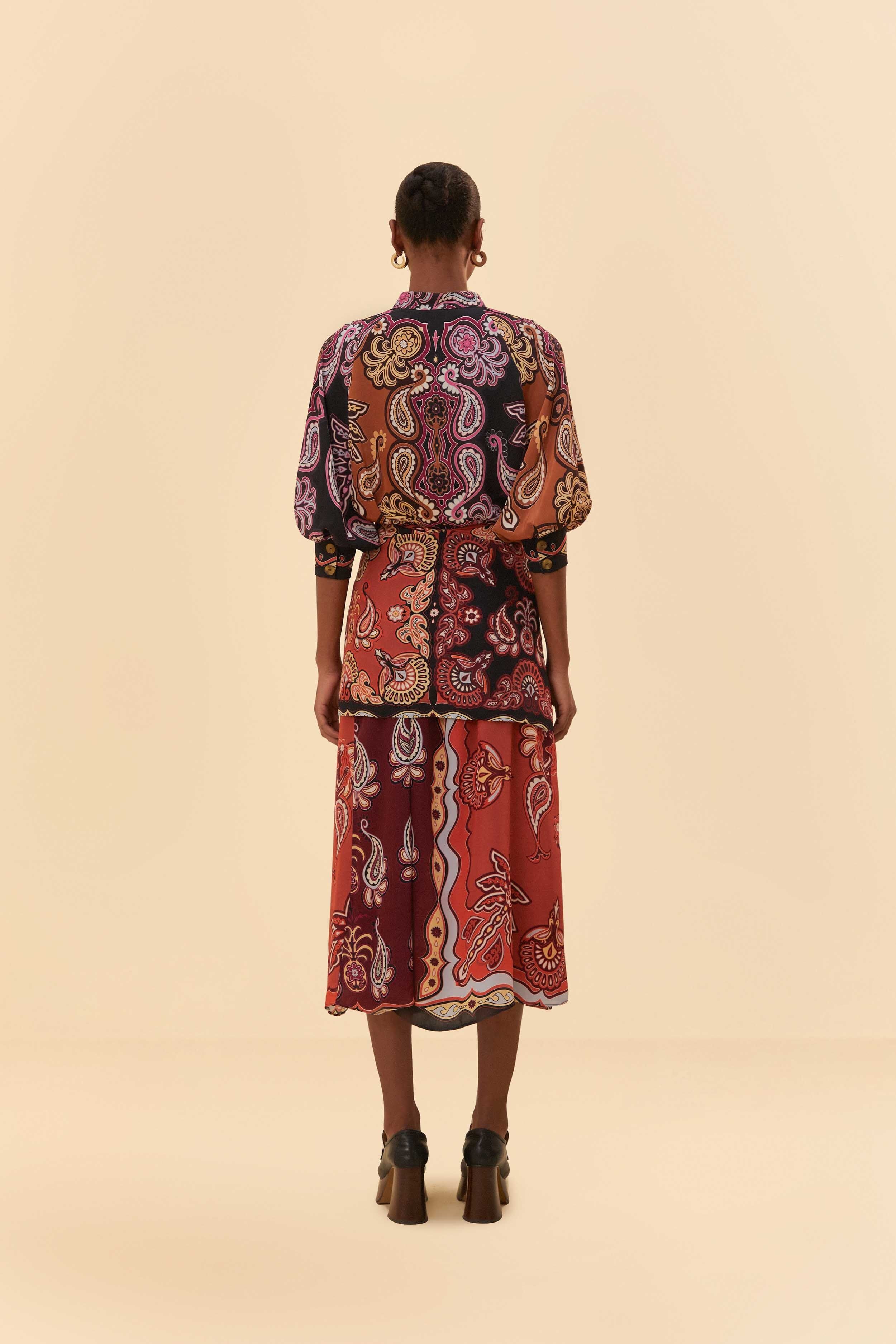 Black Sweet Mermaids Midi Dress sold by FARM Rio product image thumbnail 4