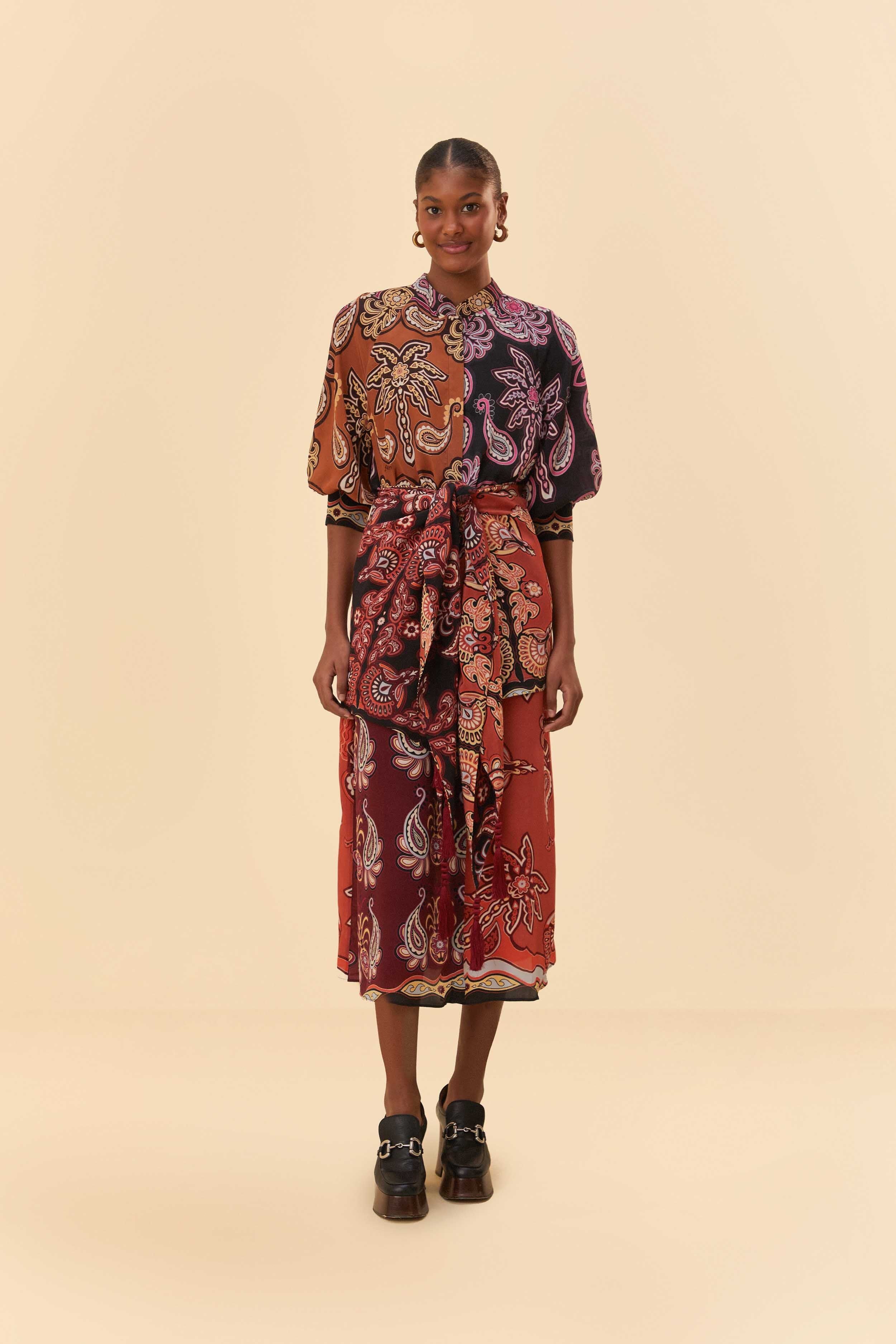 Black Sweet Mermaids Midi Dress sold by FARM Rio product image thumbnail 2