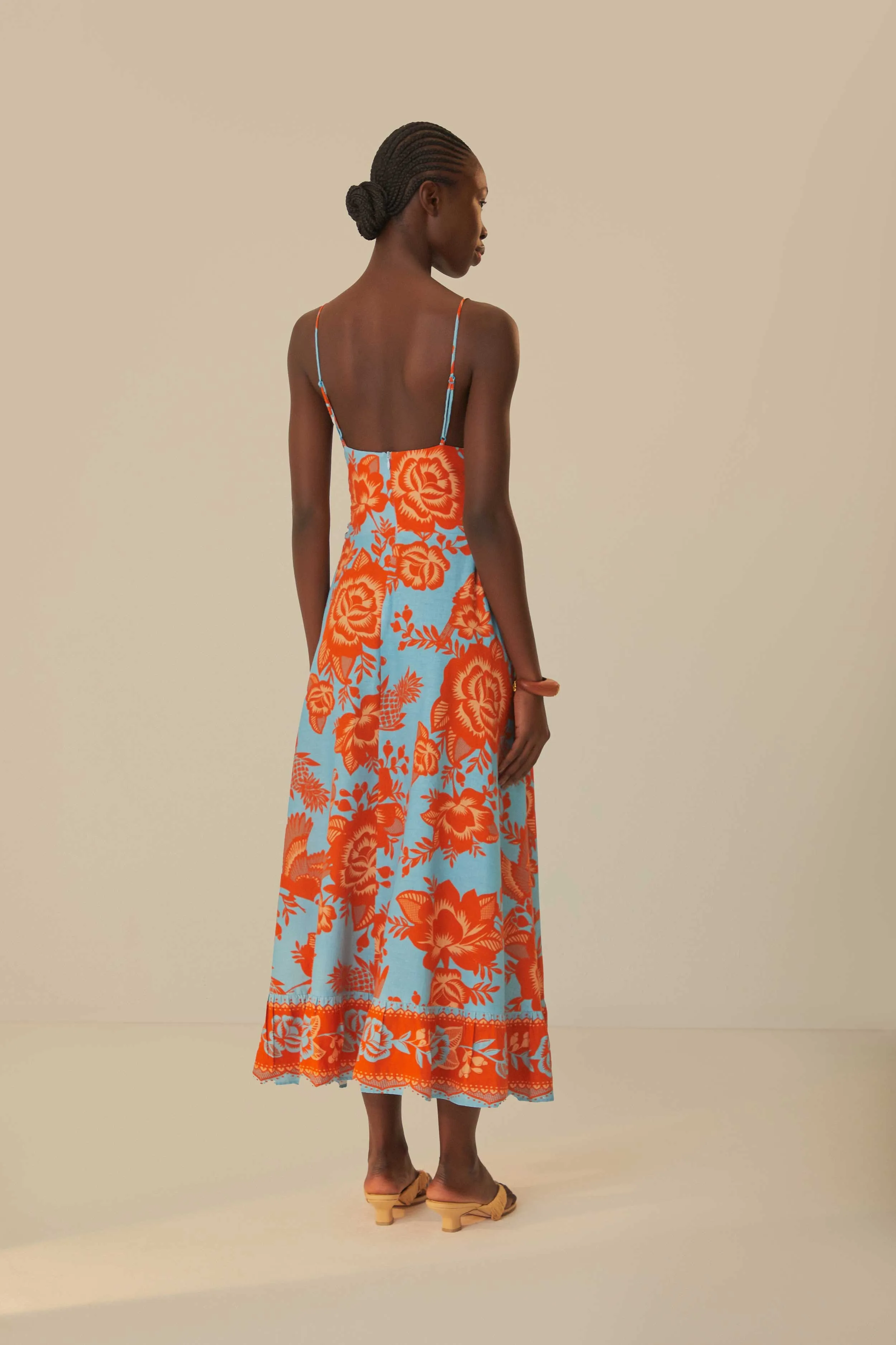 Blue Lace Garden Midi Dress sold by FARM Rio product image thumbnail 4