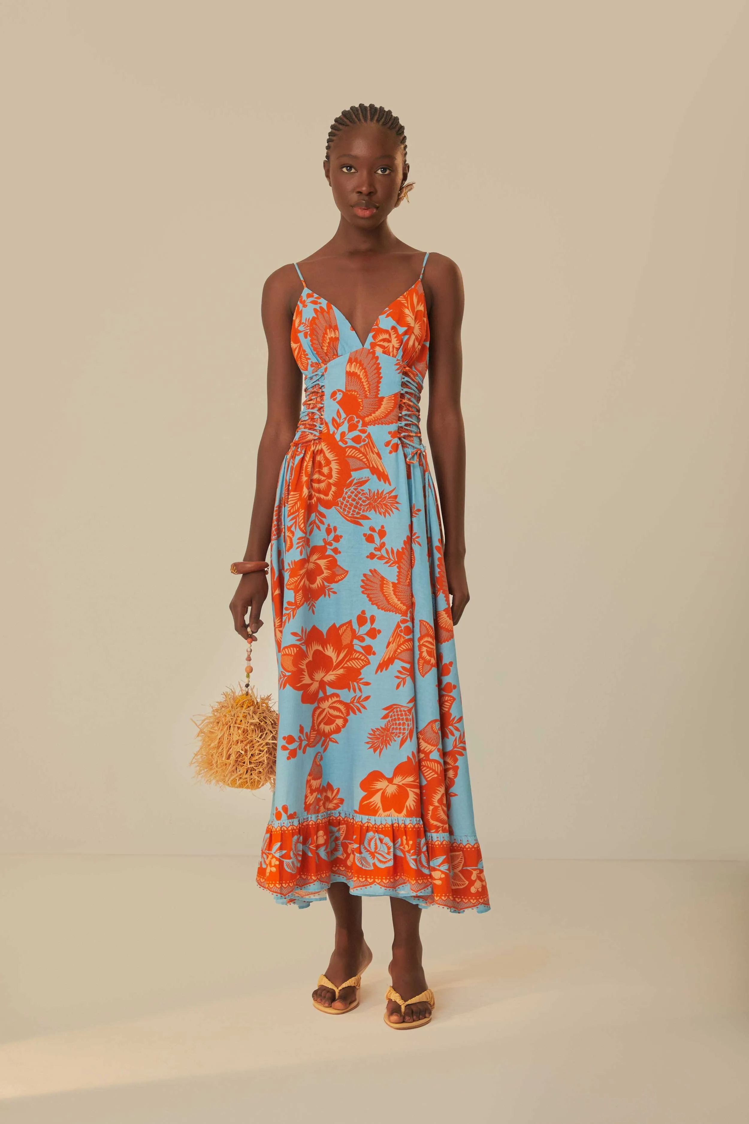 Blue Lace Garden Midi Dress sold by FARM Rio