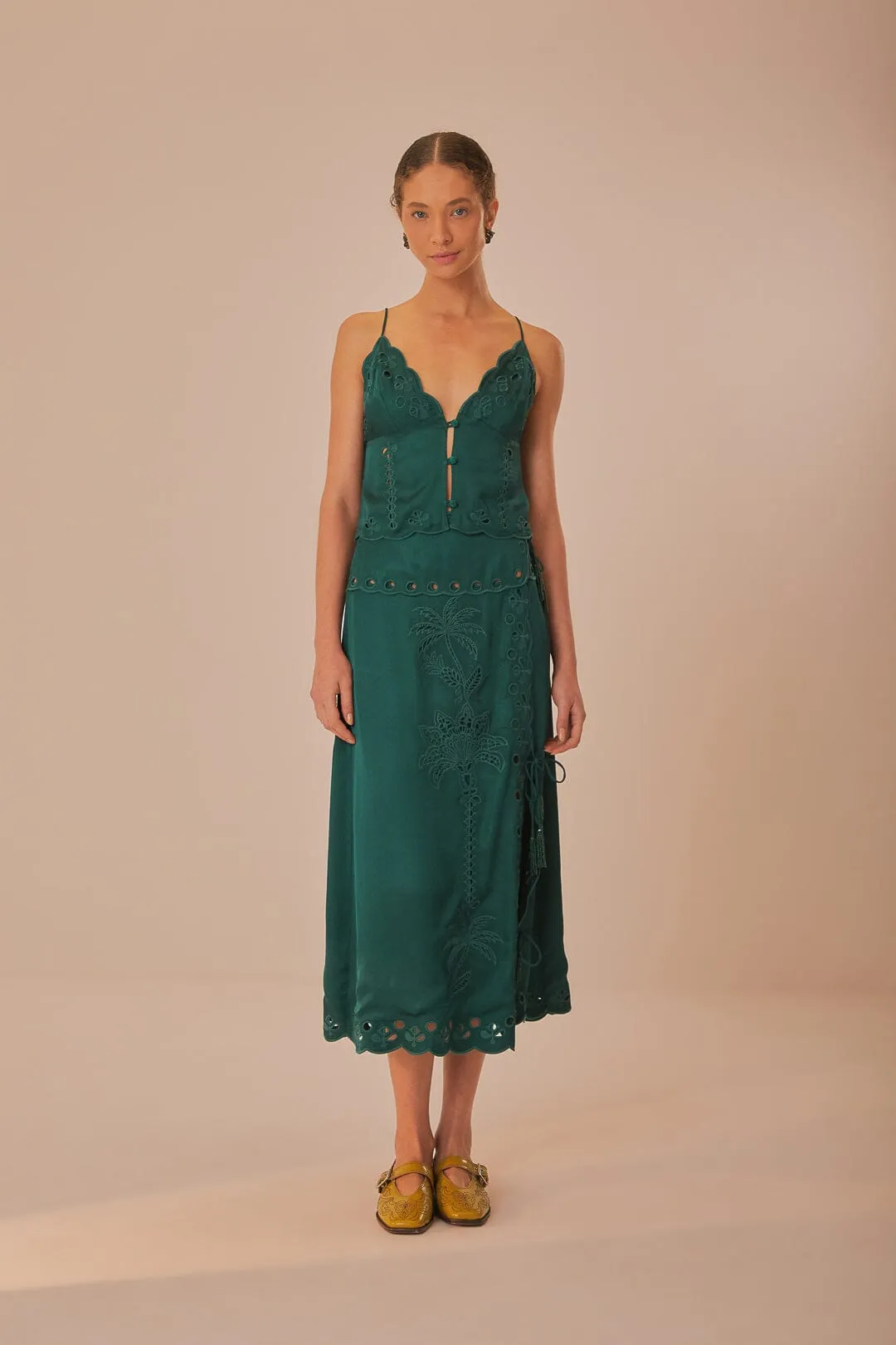 Green Richelieu Sleeveless Blouse sold by FARM Rio product image thumbnail 2