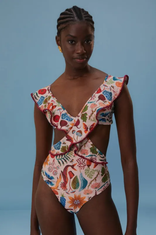 Bright Farm One-Piece Swimsuit sold by FARM Rio