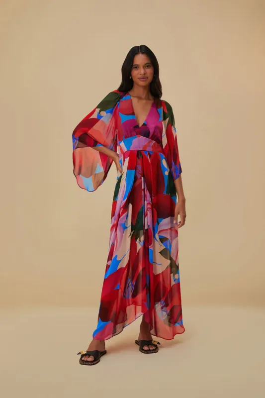 Watercolor Floral Blue Maxi Dress sold by FARM Rio