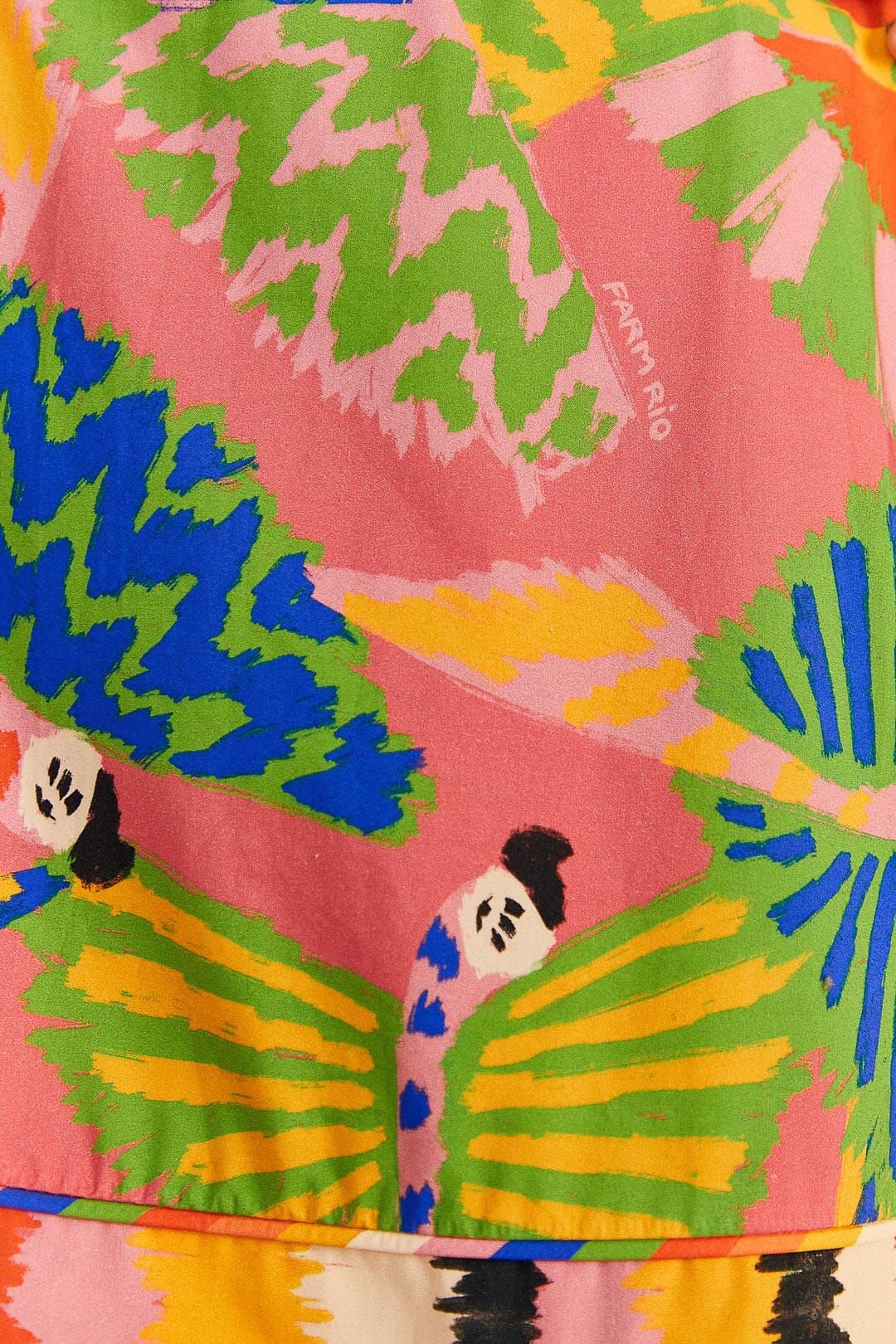 Coral Graphic Macaws Organic Cotton Mini Dress sold by FARM Rio product image thumbnail 5