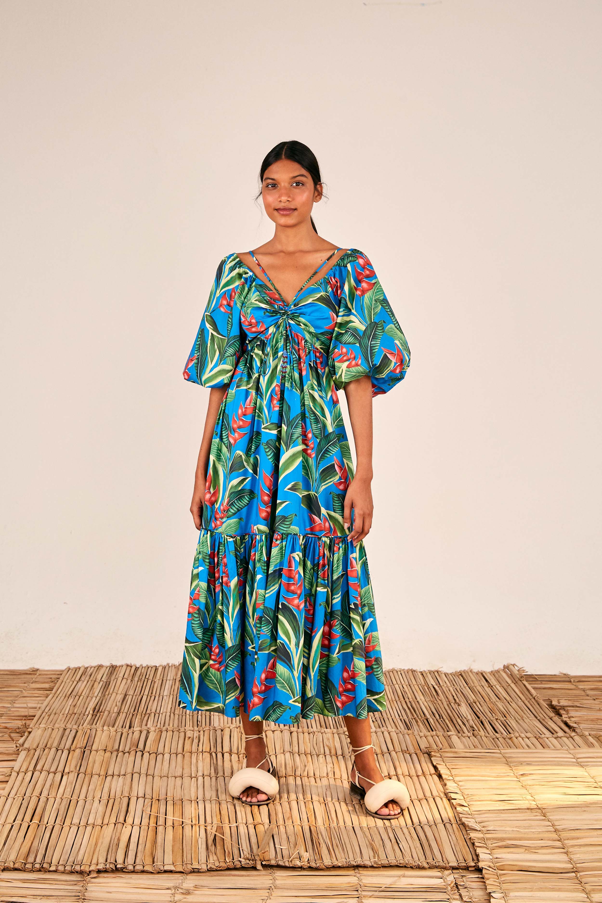 DREAM GARDEN MIDI DRESS sold by FARM Rio