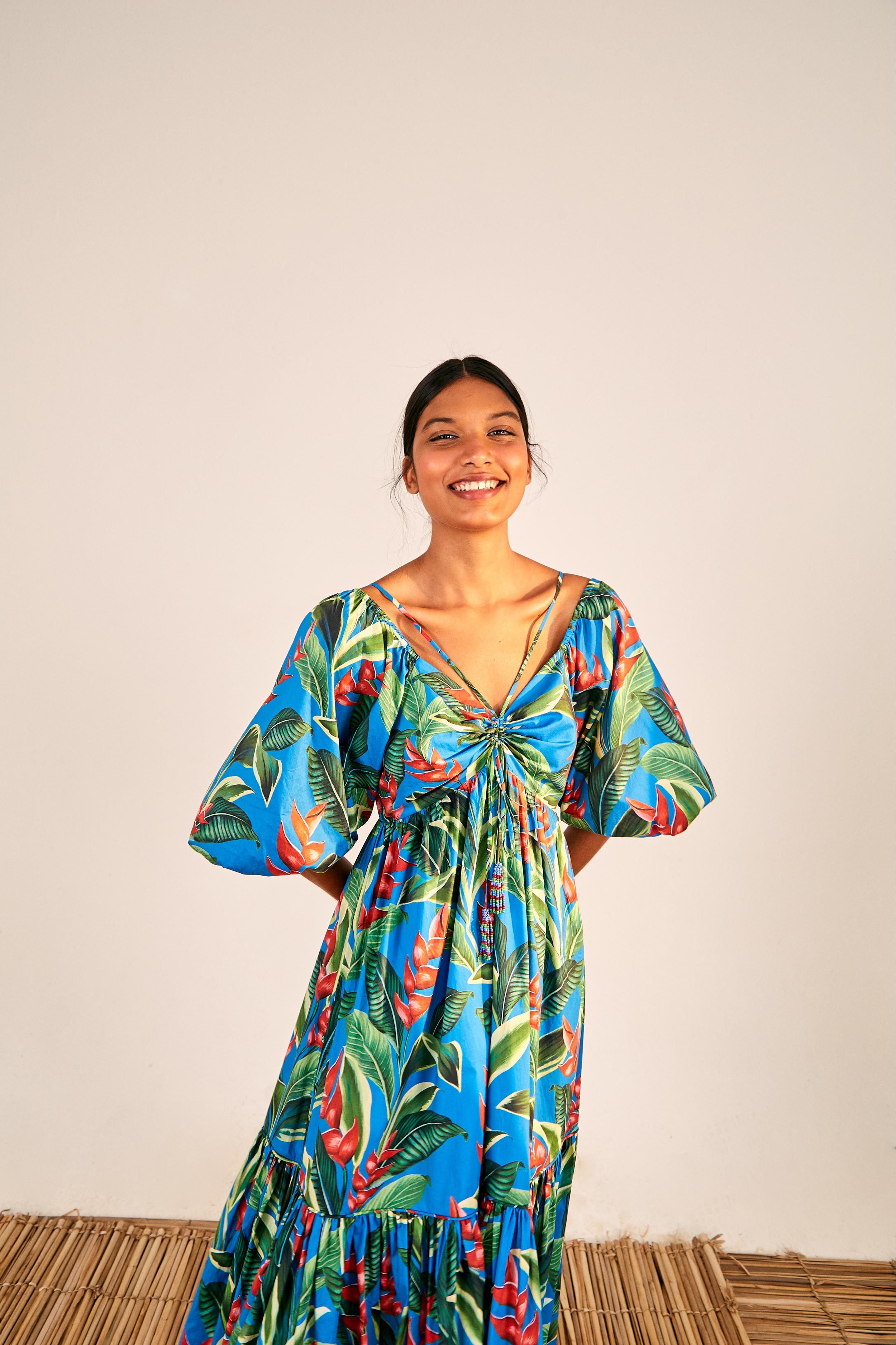 DREAM GARDEN MIDI DRESS sold by FARM Rio product image thumbnail 4