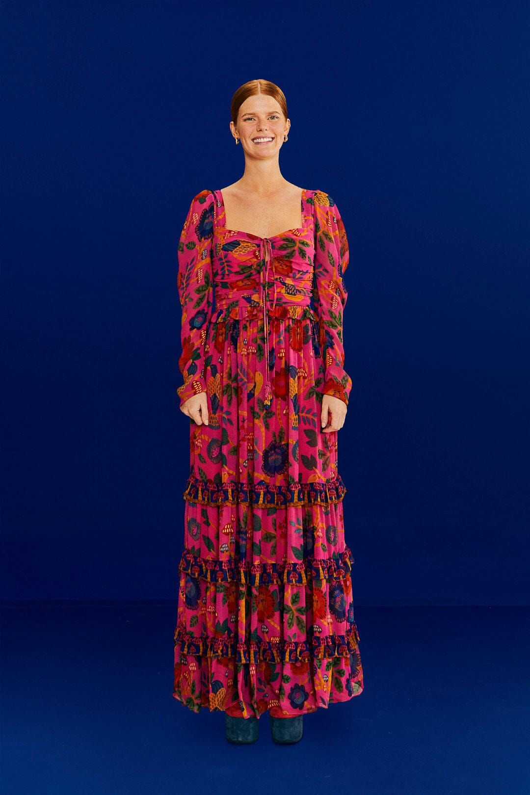 Pink Sweet Forest Maxi Dress sold by FARM Rio product image thumbnail 4