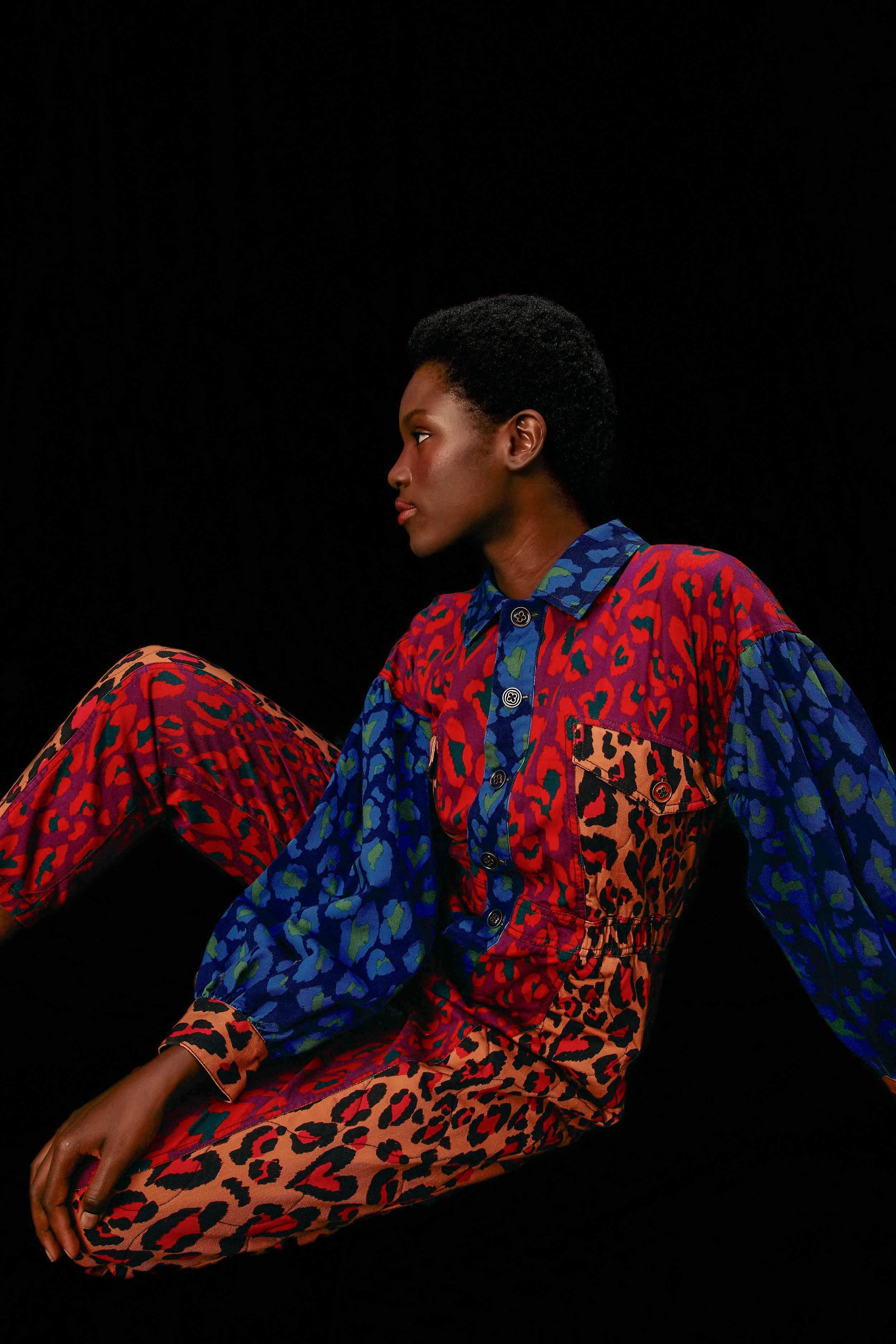 Mixed Leopard Pop Jumpsuit sold by FARM Rio