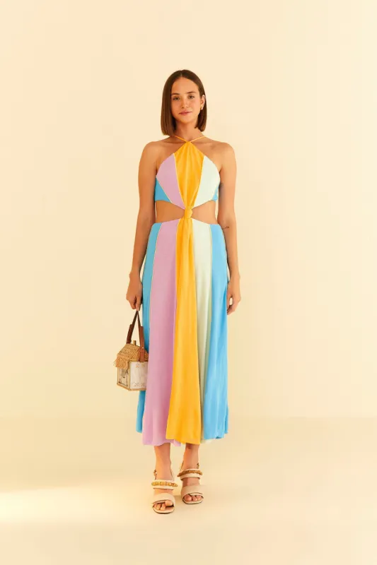 Color Blocking Sleeveless Maxi Dress sold by FARM Rio
