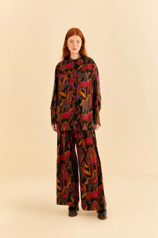 Black Wild Horses Pants sold by FARM Rio