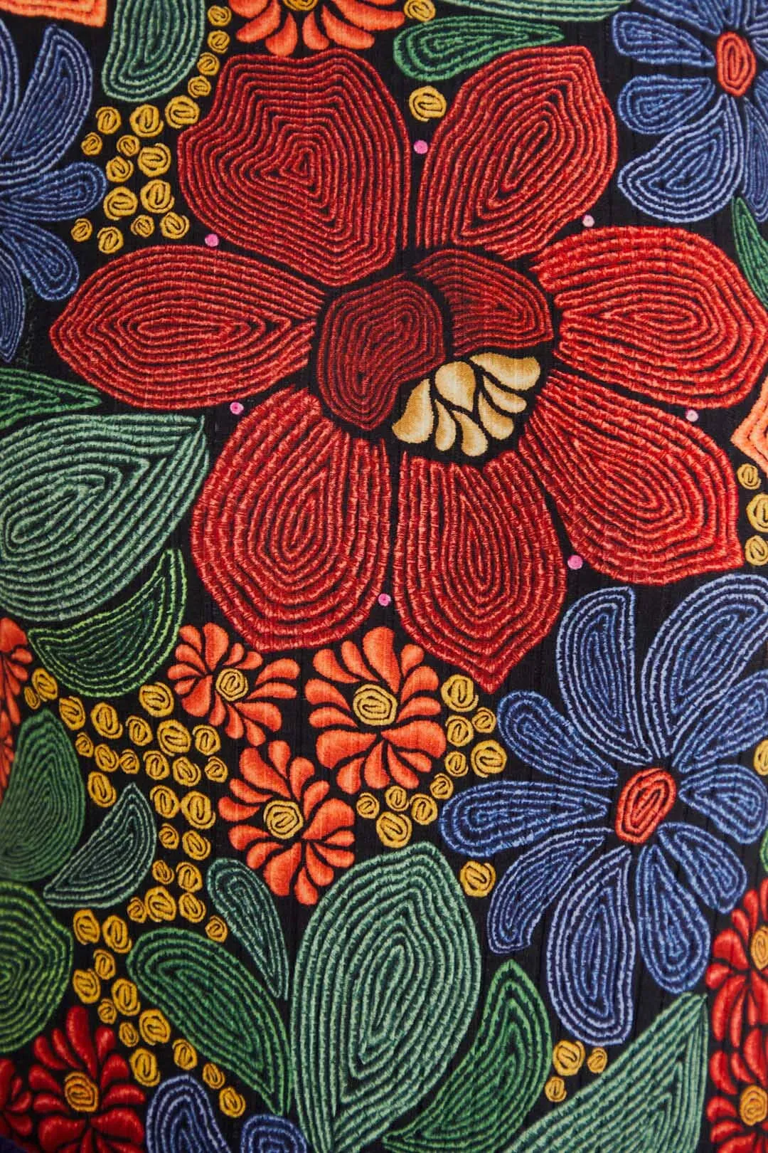 Black Stitched Flowers Organic Cotton Bodysuit sold by FARM Rio product image thumbnail 5
