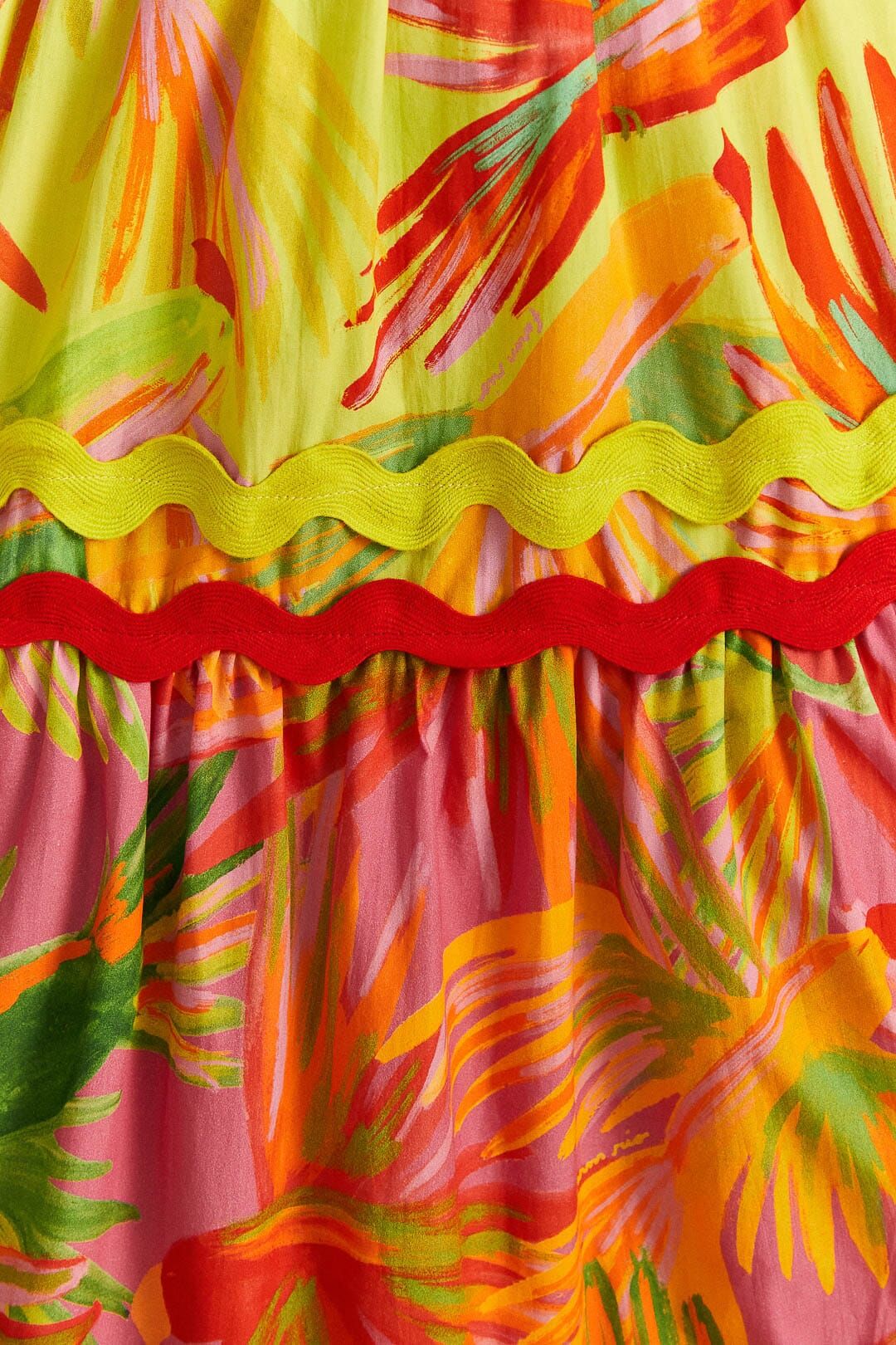 Mixed Red and Lime Prints Maxi Dress sold by FARM Rio product image thumbnail 5