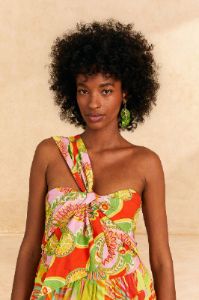 Mixed Red and Lime Prints Maxi Dress sold by FARM Rio