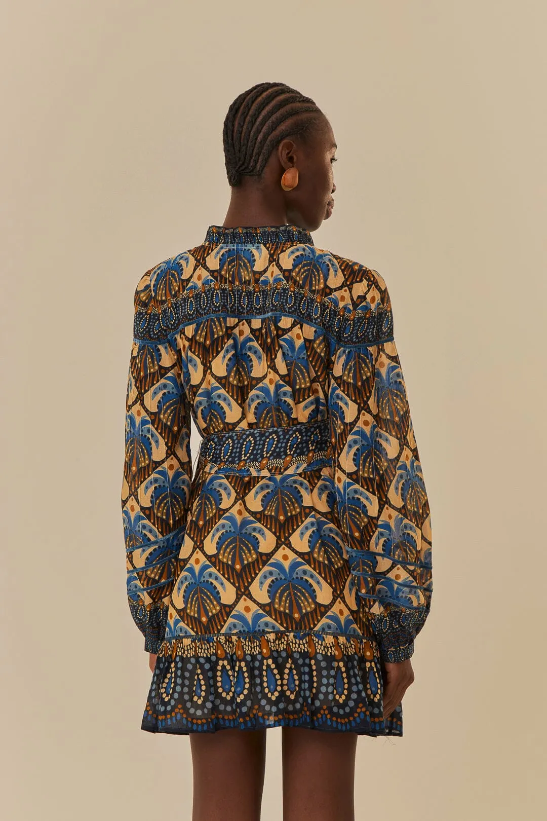 Beige Cocopalm Mini Dress sold by FARM Rio product image thumbnail 4