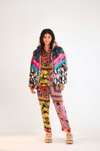 Patchwork Tapestry Smiley® Shirt sold by FARM Rio