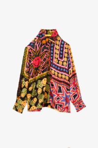 Patchwork Tapestry Smiley® Shirt sold by FARM Rio
