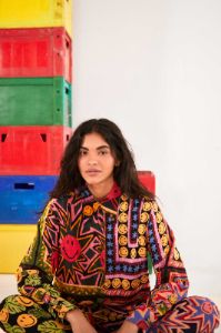 Patchwork Tapestry Smiley® Shirt sold by FARM Rio