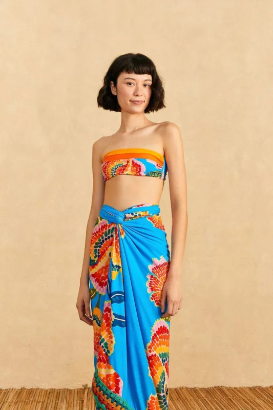 Dewdrop Spectrum Sarong sold by FARM Rio