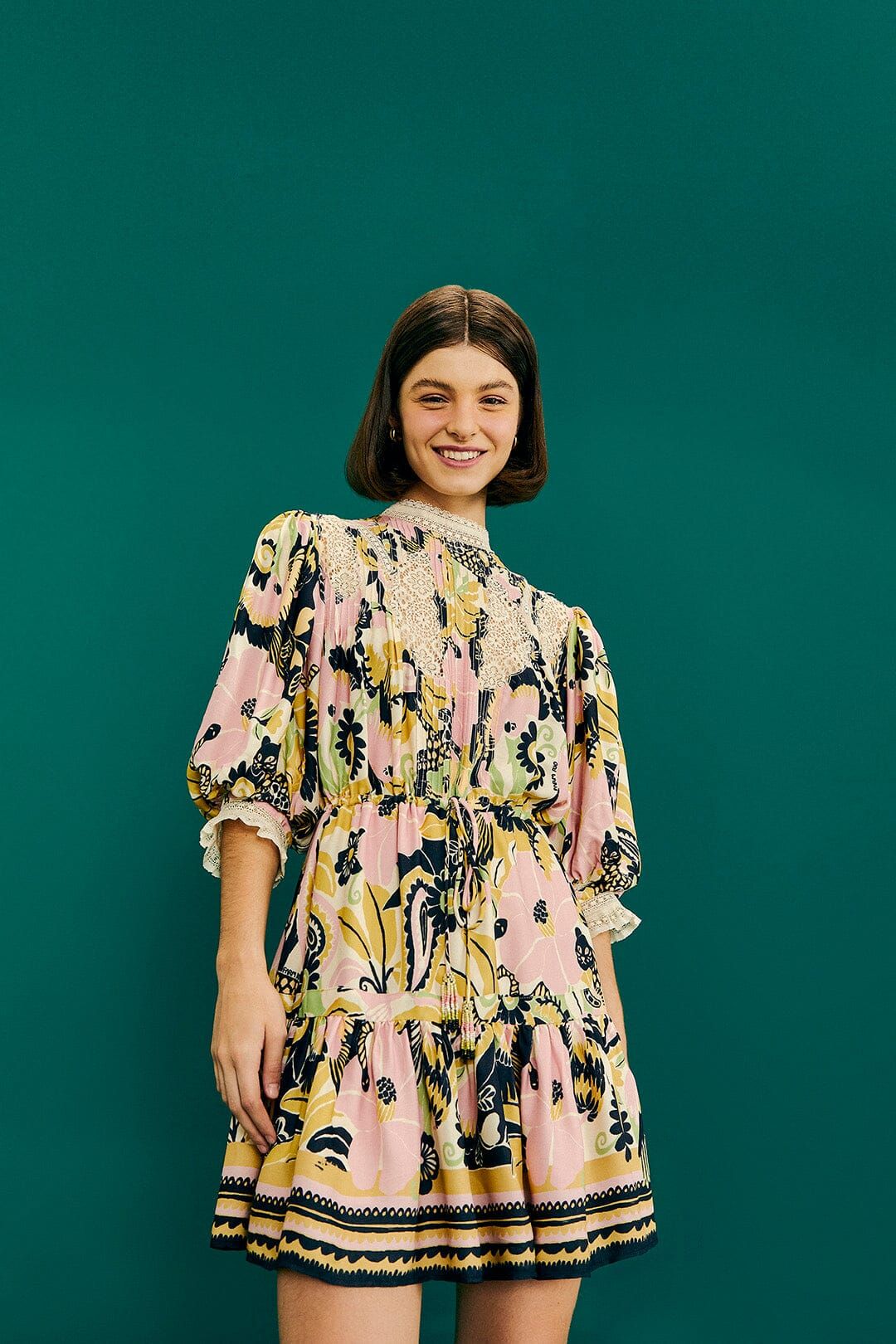 Sand Vintage Forest Mini Dress sold by FARM Rio