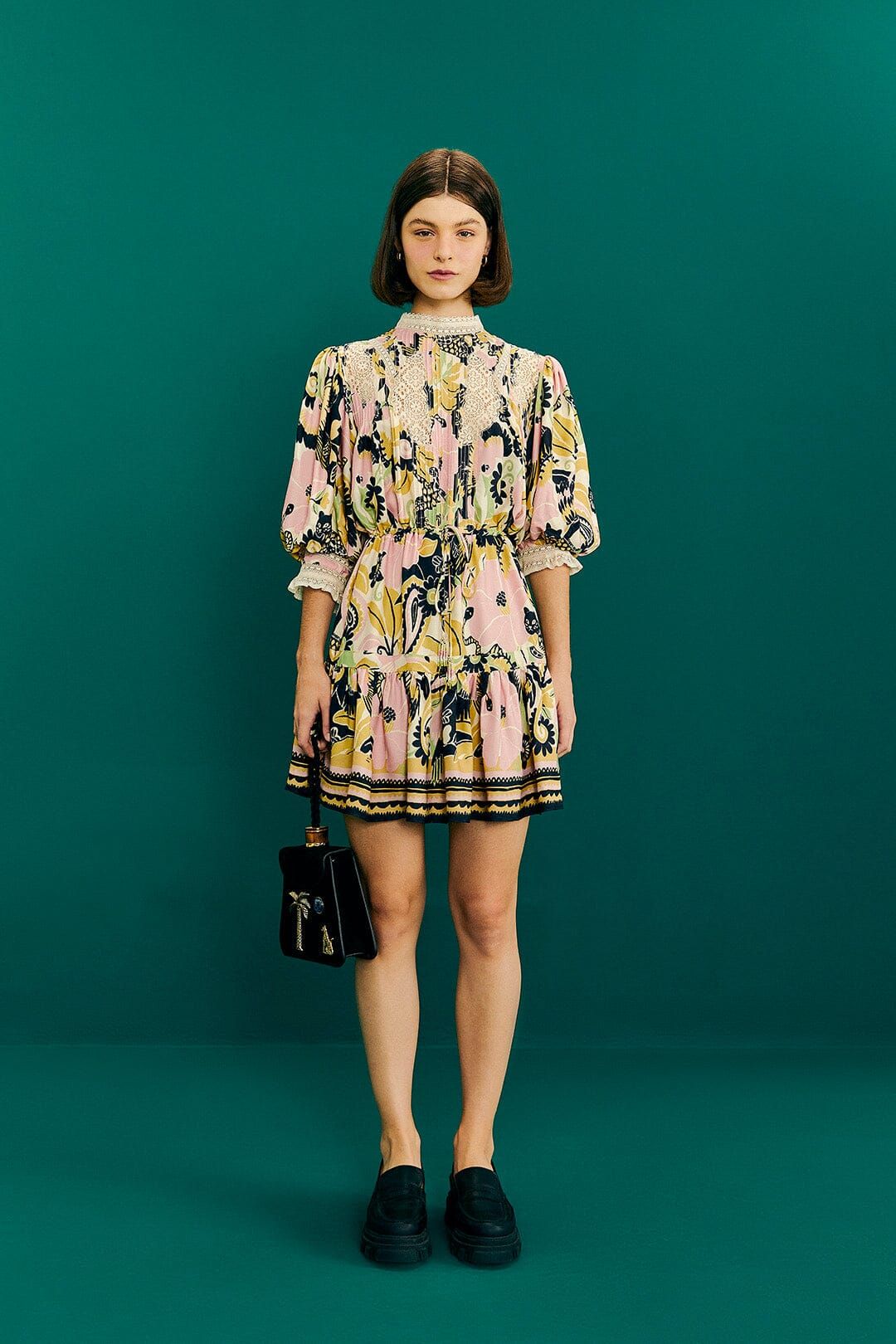 Sand Vintage Forest Mini Dress sold by FARM Rio product image thumbnail 4